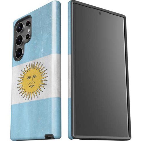 Argentina Flag Distressed Galaxy S23 Ultra Pro Case